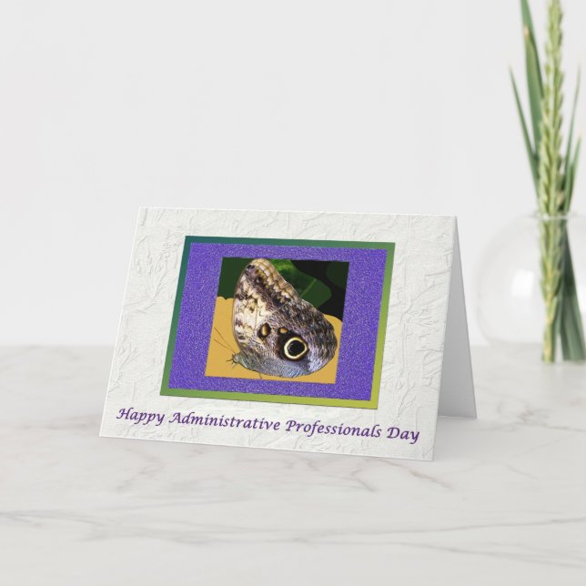 Administrative Professionals Day Butterfly Card (Front)