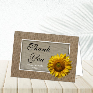 Administrative Professionals Day Card -- Sunflower
