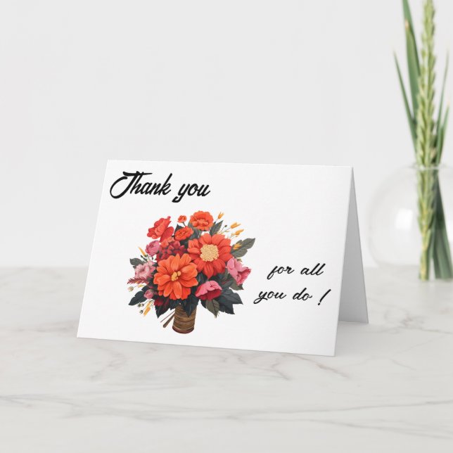 Administrative Professional's Day Thank you card (Front)