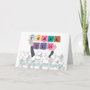 Administrative Professionals Day Thank You, Drowni You Card