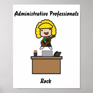 Administrative Professionals Funny Personalize Poster