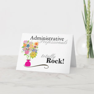 Administrative Professionals Rock! (card) Holiday Card