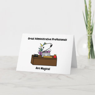 Administrative Professionals Unicorn Personalise Card