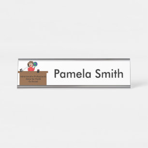 Administrative Professionals World Personalise Desk Name Plate
