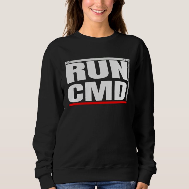 Admins Programmers Run CMD Sweatshirt (Front)