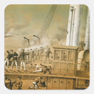 Admiral Amedee Anatole Courbet Square Sticker