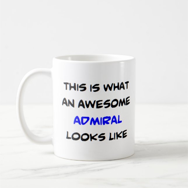 admiral, awesome coffee mug (Left)