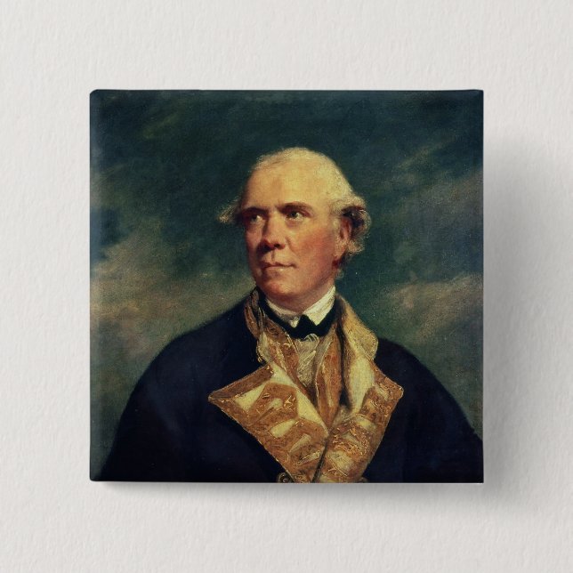 Admiral Barrington  1779 15 Cm Square Badge (Front)