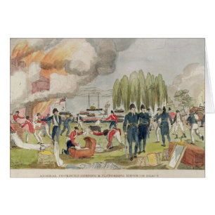 Admiral Cockburn burning and plundering