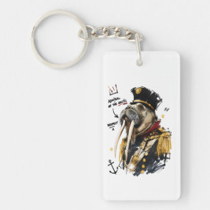Admiral of the Arctic Majestic Walrus Key Ring