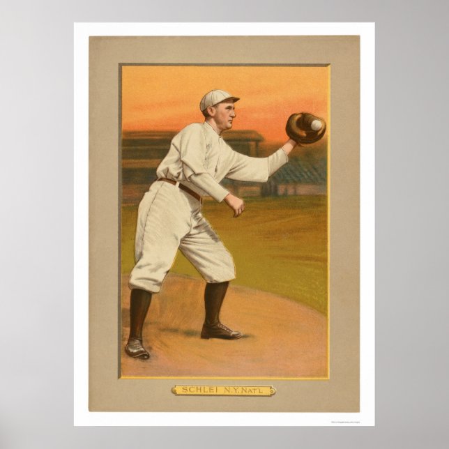 Admiral Schlei Giants Baseball 1911 Poster (Front)