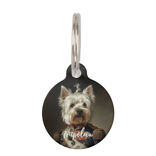 Admiral West Highland Terrier Pet Tag (Front)