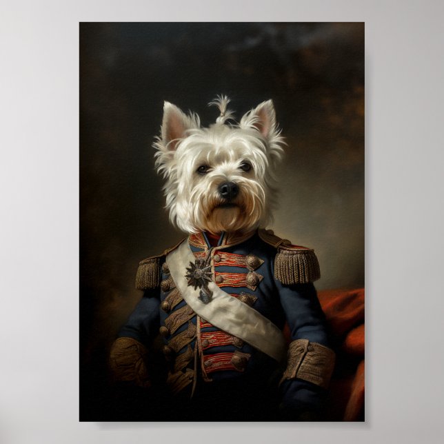 Admiral West Highland Terrier Poster (Front)