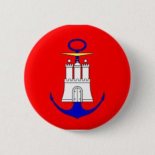 Admiralty Hamburg, Germany 6 Cm Round Badge