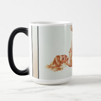 Admiration Pin-up Girl Art by Alberto Vargas Magic Mug
