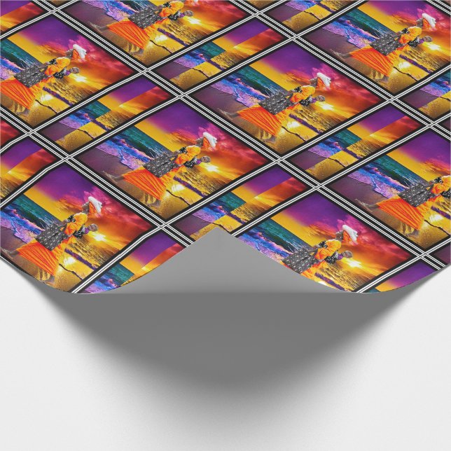 Admiring the Sunset Wrapping Paper (Corner)