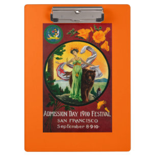 Admission Day Advertisment, State Festival Clipboard