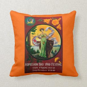 Admission Day Advertisment, State Festival Cushion