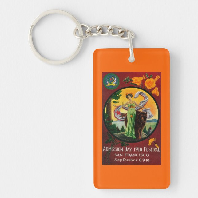 Admission Day Advertisment, State Festival Key Ring (Front)