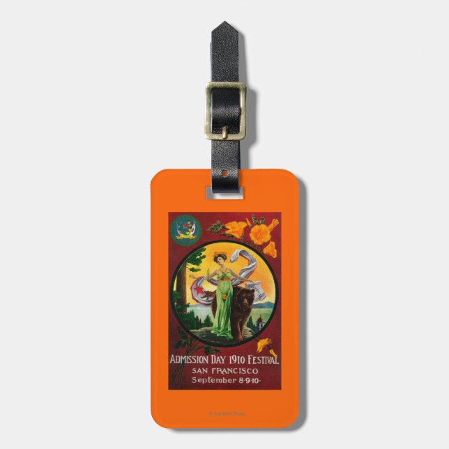 Admission Day Advertisment, State Festival Luggage Tag (Front Vertical)