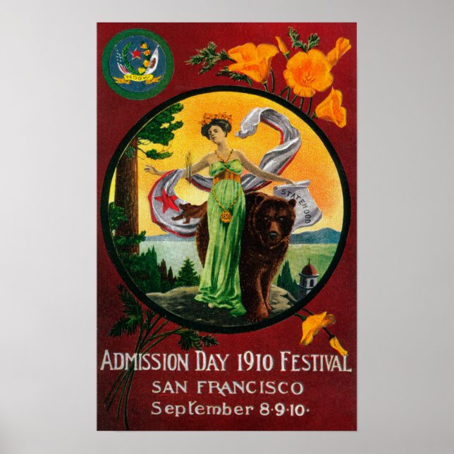 Admission Day Advertisment, State Festival Poster (Front)