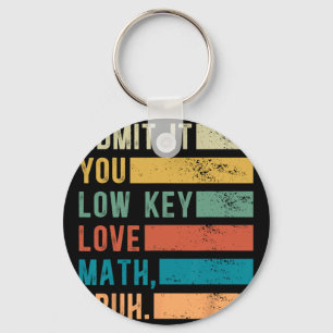 Admit It You Low Key Love Math Bruh Vintage Math T Ring