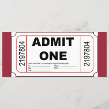 Admit One Cool Event Invitation