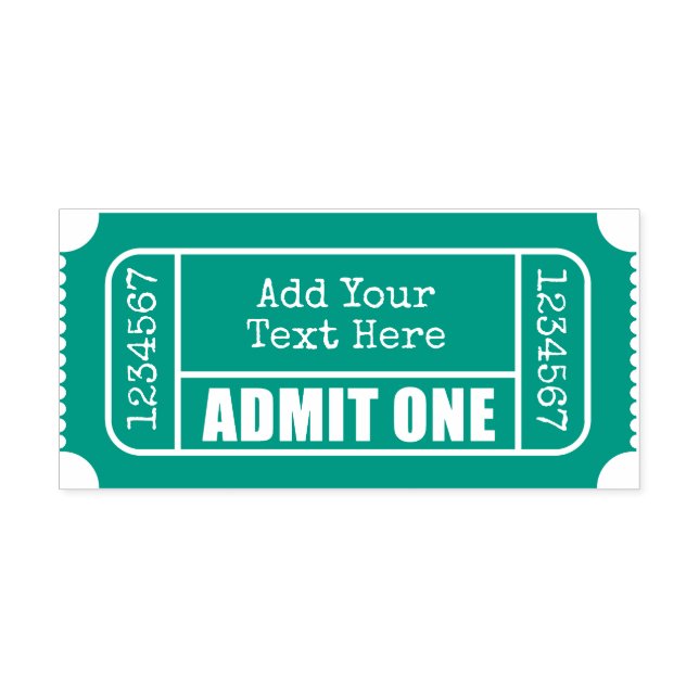 Admit One - Movie Ticket Self-inking Stamp (Design)
