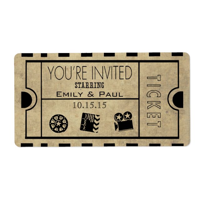 Admit One Save the Date (Front)