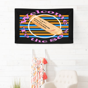 Admit one ticket - to the 80's  banner