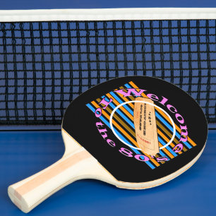 Admit one ticket - to the 80's  ping pong paddle