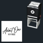 Admit One VIP Pass Self-inking Stamp<br><div class="desc">Admit One VIP Pass self-inking stamp. You can further customise this design by selecting the "customise further" link if desired.</div>