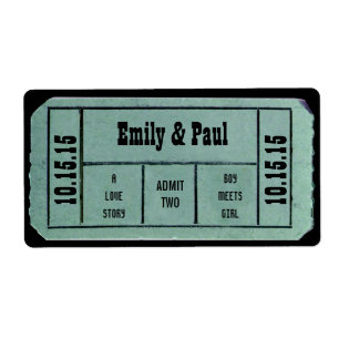 Admit TWO Save the Date TICKET