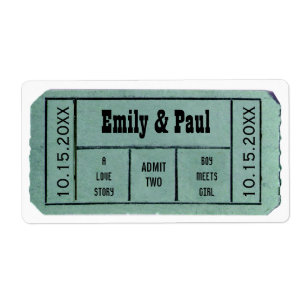 Admit TWO Save the Date TICKET