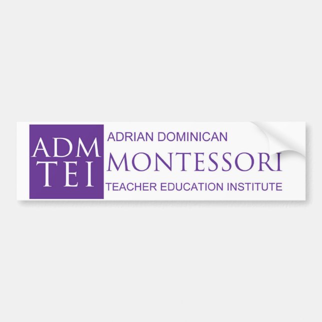 ADMTEI logo bumper sticker (Front)
