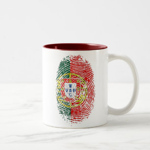 ADN Português (DNA) - Tugas Camisas e Presentes Two-Tone Coffee Mug