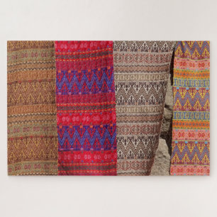 Adobe Blanket, Mexican Blanket Jigsaw Puzzle