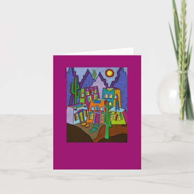 Adobe Desierto note card (Front)