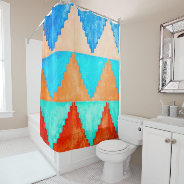 Adobe Sky Shower Curtain (In Situ)
