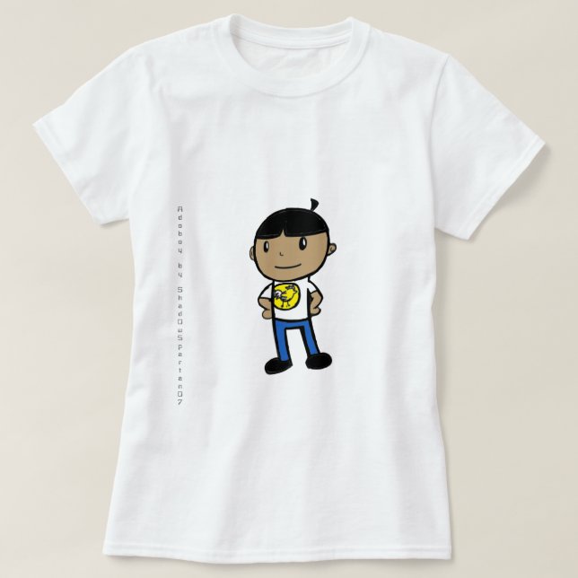 Adoboy - Original Character by shad0w5partan T-Shirt (Design Front)