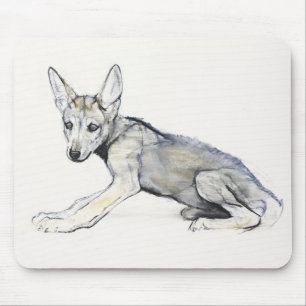 Adolescent Arabian Wolf Pup 2009 Mouse Pad