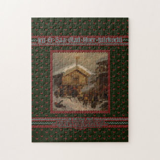 Adolph Tidemand Norsk juleskikk Jigsaw Puzzle