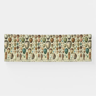 Adolphe Millot Dark Academia Vintage Bird Egg Art Banner