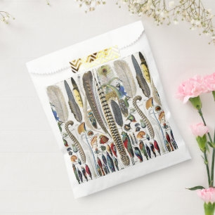 Adolphe Millot Dark Academia Vintage Bird Feather Favour Bag