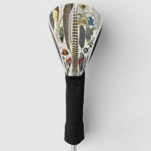 Adolphe Millot Dark Academia Vintage Bird Feather Golf Head Cover