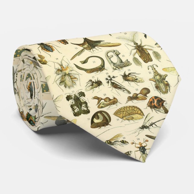 Adolphe Millot original - insects  Tie (Rolled)