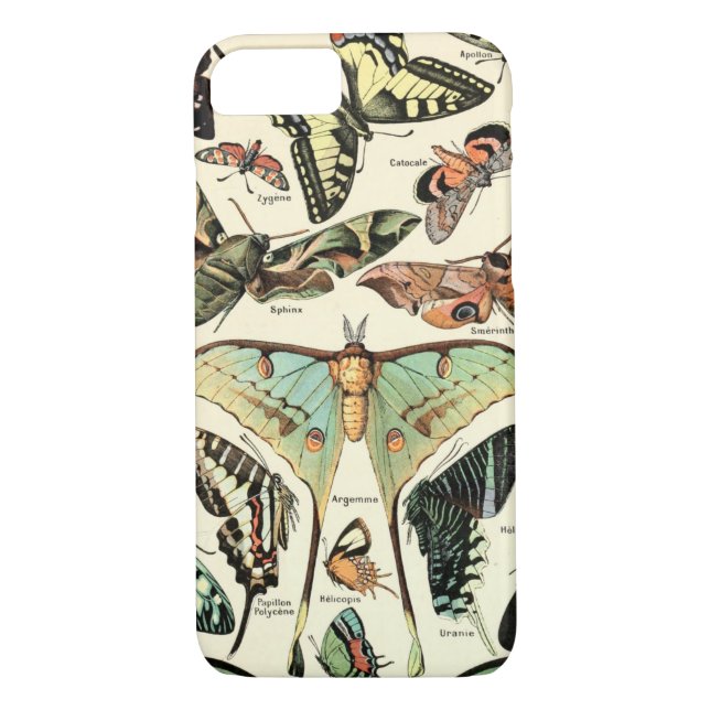 Adolphe Millot papillons pour tous Case-Mate iPhone Case (Back)