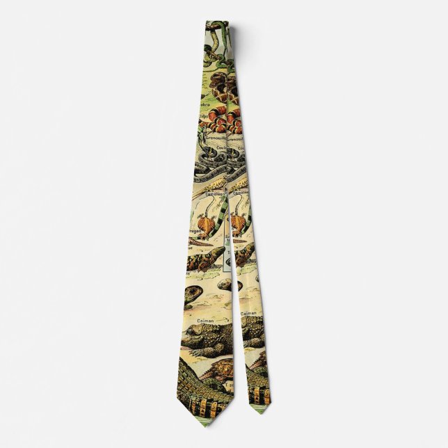 Adolphe Millot Reptiles 2 Neck Tie (Front)