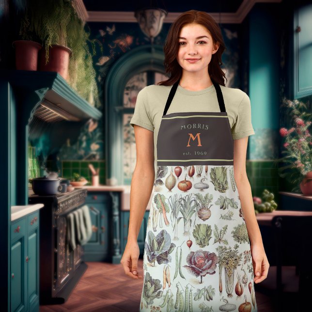 Adolphe Millot Vegetable Kitchen Apron (Creator Uploaded)