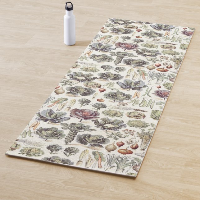 Adolphe Millot Vegetable Pattern Yoga Mat (In Situ)
